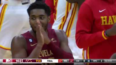[Highlight] Mitchell shows his selfishness and snatches Mobley's tenth rebound