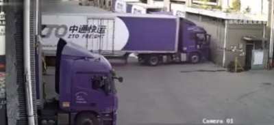 "I'll stop this several ton truck with my bare hands!"