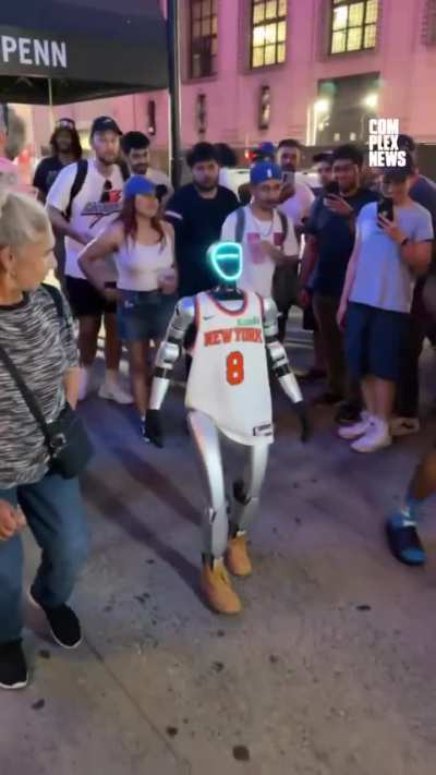 They really put Timbs on the robot.