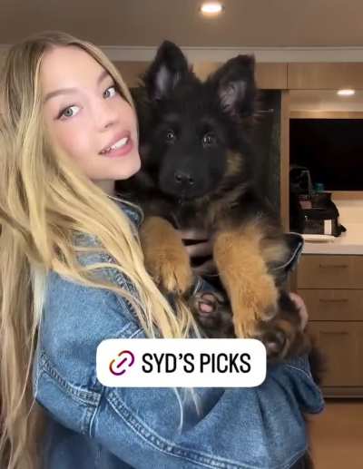 Sydney with her dog, Sully - IG September 2025
