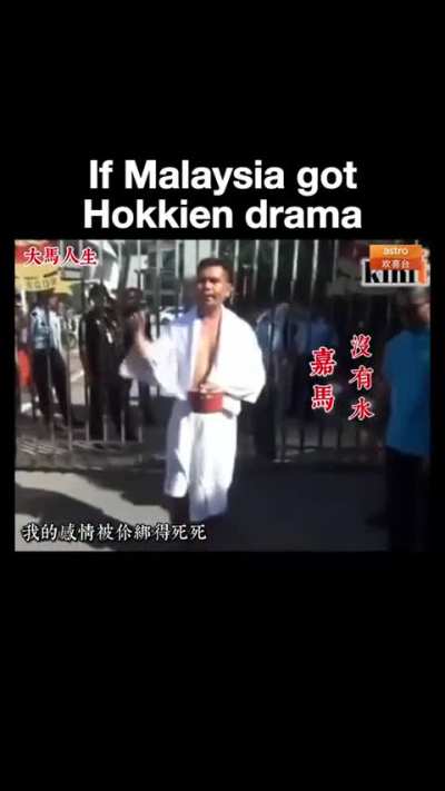 Malaysian politics but with Hokkien drama opening 