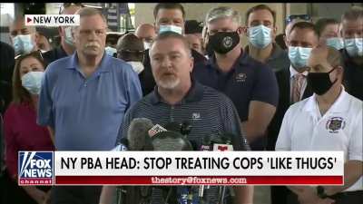 "Stop treating cops 'like thugs' "