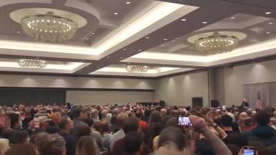 Bernie Sanders rally yelling against Oligarchy: Omaha, NE 2025-02-21