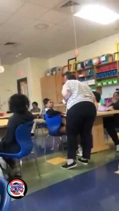 Teacher suspended after grabbing &amp;amp; cursing at a student. Was it fair to suspend her?