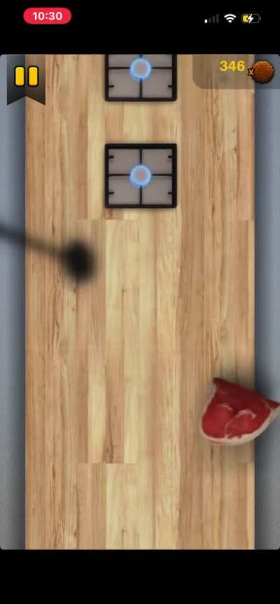Playing the running minigame until I die