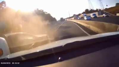 To be hit, or not to be hit? That is the question. [non-sequitur: the right lane is the passing lane]