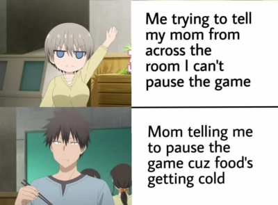 "Sorry mom. But i must go all out just this once." (Uzaki-chan)