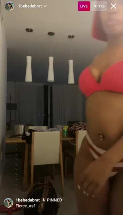Twerking on live (non nude)