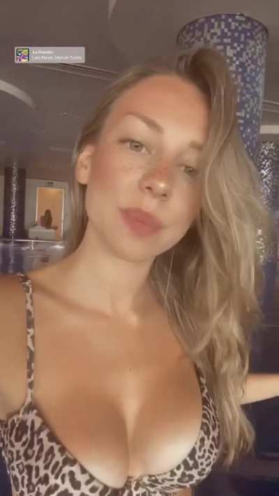 You gotta love Ester Exposito’s big tits
