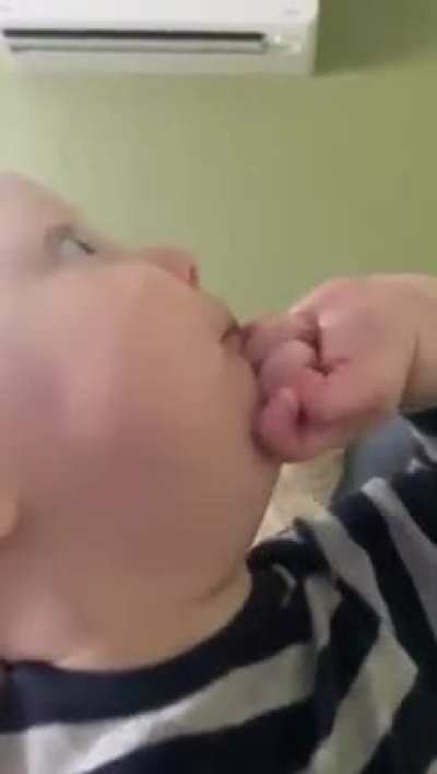 Baby eats phone