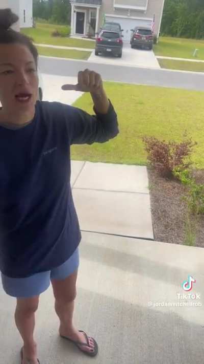 Neighbor comes to complain about something that happened 2 weeks ago.
