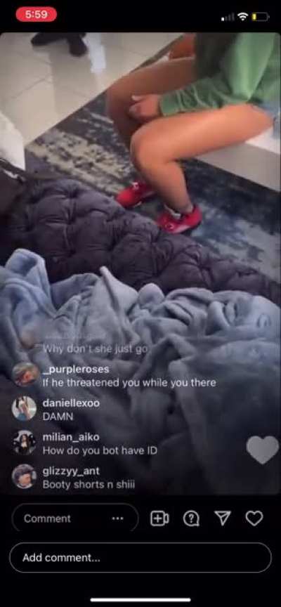 Full live of her being kicked out today