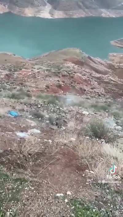 Dacia goes down a cliff