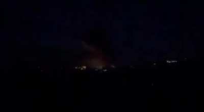 IDF strike on a Hezbollah ammunition warehouse, southen Lebanon