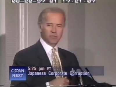 Joe Biden, in 1997, saying that the only thing that could provoke a "vigorous and hostile" Russian response would be if NATO expanded as far as the Baltic states. Which is exactly what happened.
