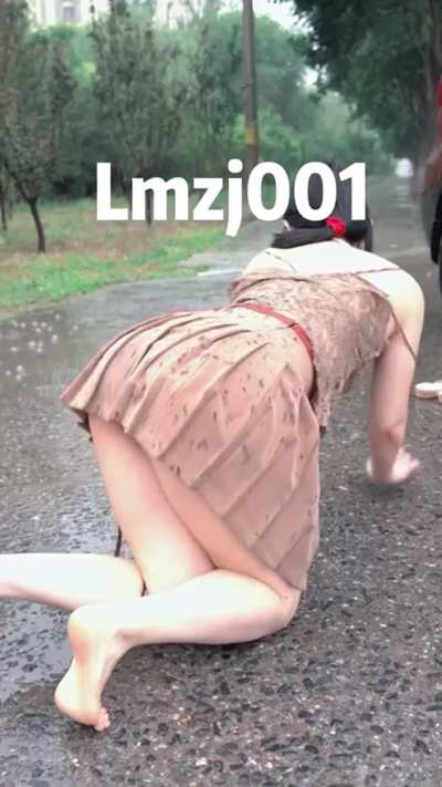 in the rain
