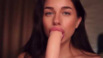 Gorgeous Girl Sucking a Toy