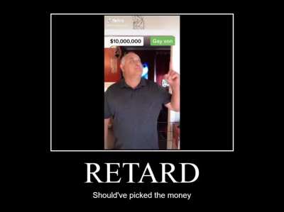 ITS TEN MILLION DOLLARS YOU STUPID RETARD 😡