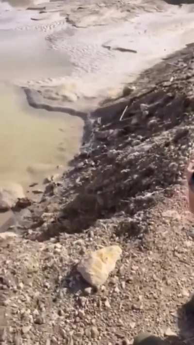 That rock must be heavier than himself... bruh!!💀