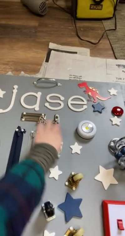 I made a busy board for my boyfriend&rsquo;s nephew and I thought the parents of this sub would appreciate it! He&rsquo;s 2.