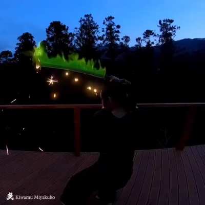 Dude makes and sells fire sword kits if you feel like burning down your house in style