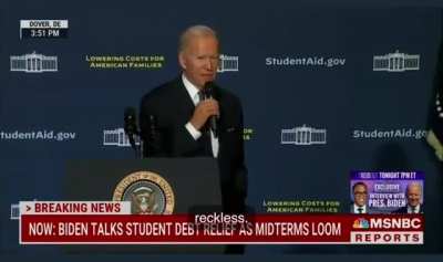 Biden goes off on MAGA republicans complaining about student debt relief &ldquo;Who the hell do they think they are?&rdquo;