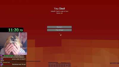 "I always survive the nether"