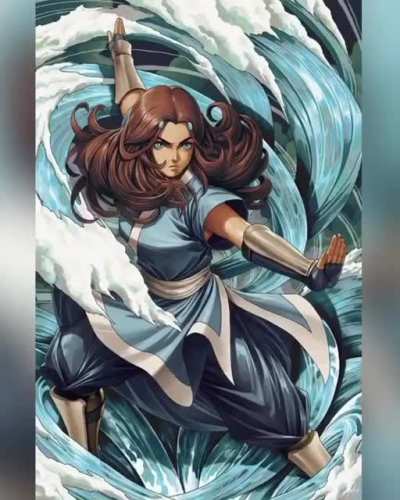 My Avatar the Last Airbender &ldquo;Elemental Ferocity&rdquo; 3D Lenticular Artwork ... Hans drawn and self-produced!