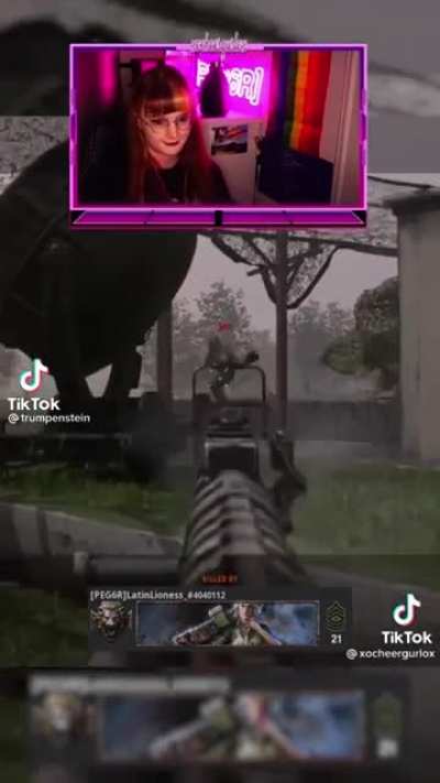 to harass a female streamer