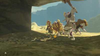 Link discovered his secret enderman teleportation powers