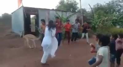 Somewhere in a village 