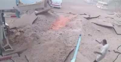 Israeli bombing that targeted the European Hospital southeast of Khan Yunis yesterday, resulting in killing more than 20