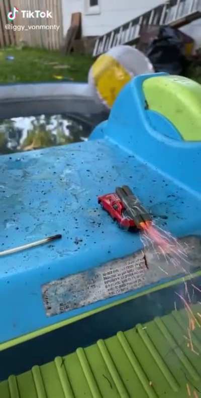 Literally hot wheels