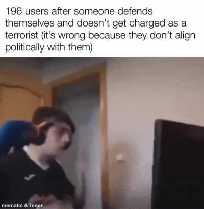 All the top comments calling him a terrorist 💀