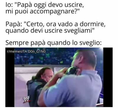 Pap&agrave; mi accompagna mamma stai calmo