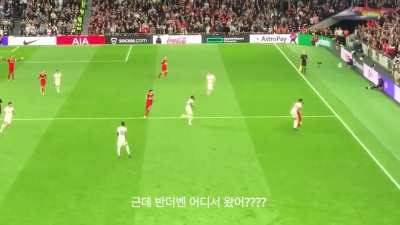 Micky van de Ven speed vs Salah