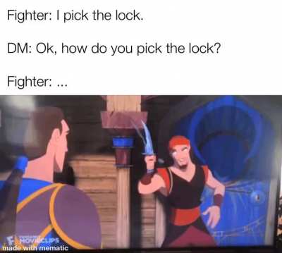 &ldquo;Not quite how lock picking works, but I&rsquo;ll allow it.&rdquo;