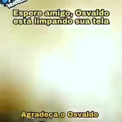 Apenas agrade&ccedil;a o osvaldo