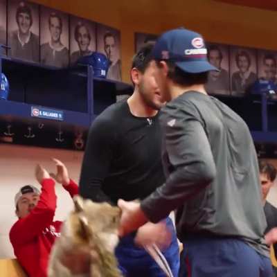 "Team dinner in Buffalo and a must-win on saturday!"