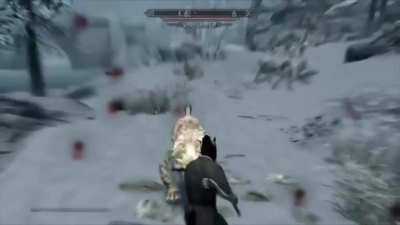 Glitch that changes your character&rsquo;s height! You have to use a spell on a hostile npc that spawns near windhelm by the bridge, it&rsquo;s super rare though. (This glitch can&rsquo;t be undone without reloading a save) The size outcome is random. Killing it with a non