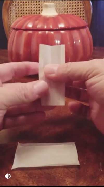 Bending paper in a certain way