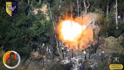 Footage of a destruction of a Kadyrovites' positions in the Belgorod region (Russia) by Ukrainian drones. Combat work of the Rubicon strike company of the 17th separate tank brigade