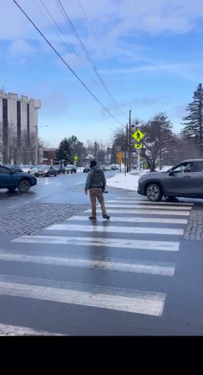 ICE agents in Portland, Maine.