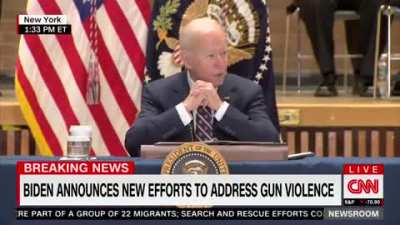 Biden Claims a Glock with a 40-Round Magazine is a “Weapon of War”