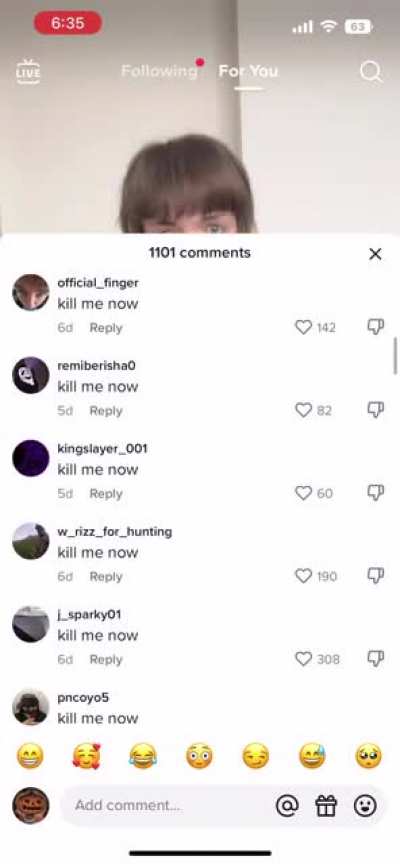 Over thousands of comments saying kill me now, I&rsquo;ve been seeing this more and more lately.