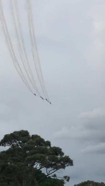 RAAF&rsquo;s aerial show today at the Formula One Australian GP!