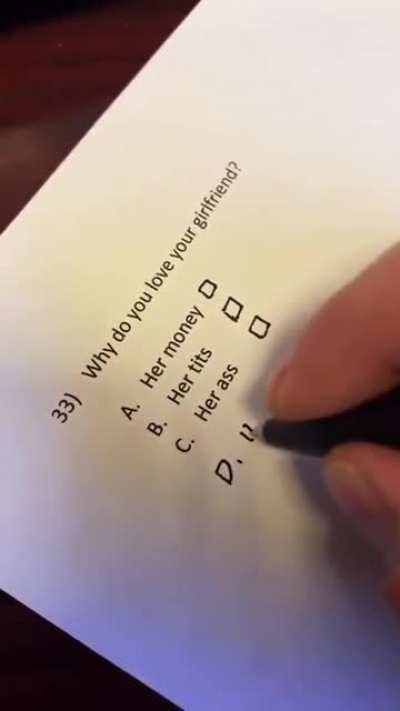 Passing an important test