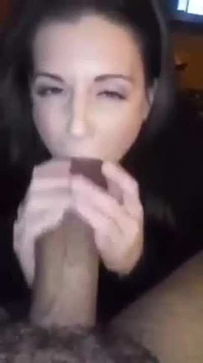 Sucking a fat one