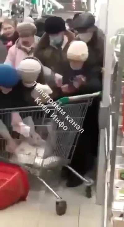 Russians freaking out over the sugar shortage.