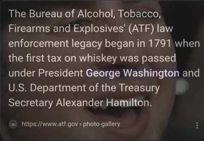 So, I searched "who founded the ATF" on Google, and this is what popped up from ATF.gov...